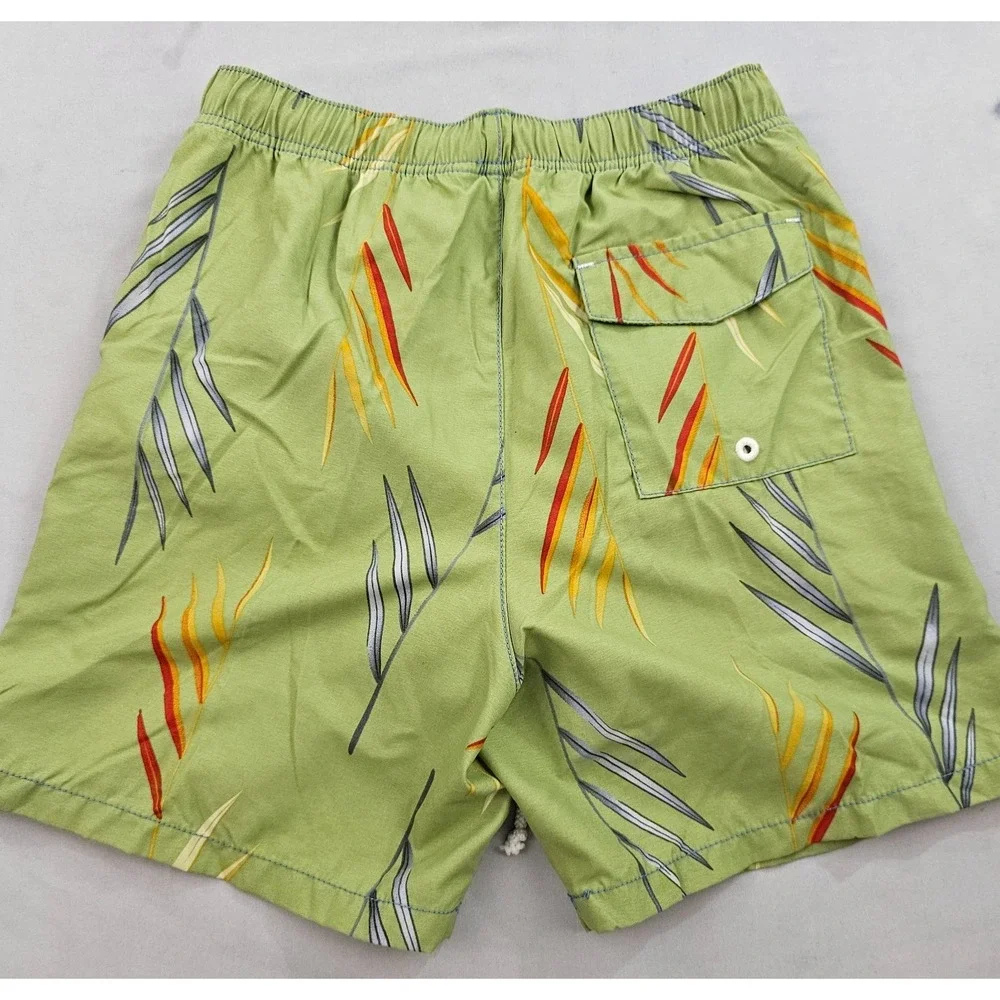 Tommy Bahama Relax trunks swimwear mens S Small pockets green floral